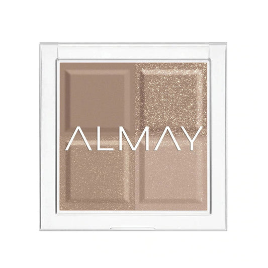 Almay, Shadow Quad, Eyeshadow Palette, 130, Oyster, 4 Shades, 3.5 g