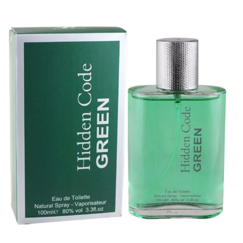 Fine Perfumery, Hidden Code Green, Eau De Toilette, For Men, 100 ml