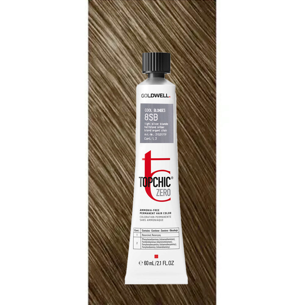 Goldwell, TopChic Zero, Permanent Hair Dye, 8SB , 60 ml